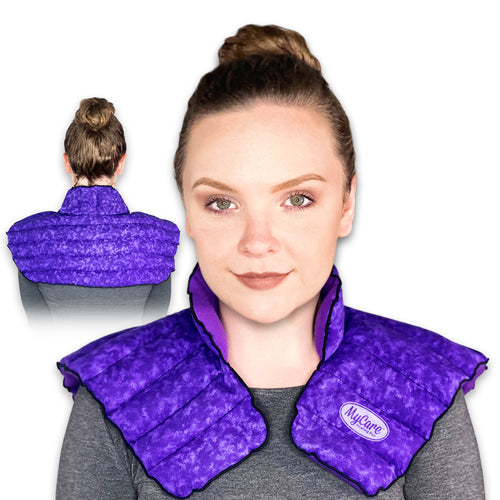 MyCare Large Microwavable Neck and Shoulder Wrap purple product view