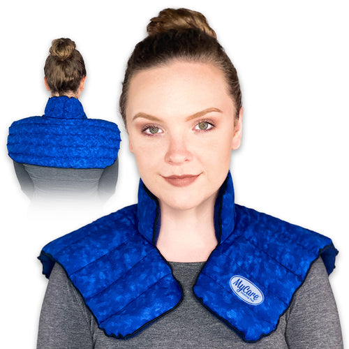 MyCare Large Microwavable Neck and Shoulder Wrap blue product view