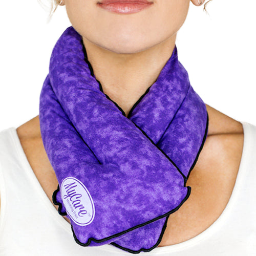 MyCare Microwavable Neck Wrap purple front view